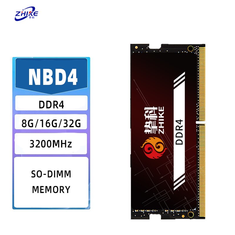 ZHIKE ƮϿ ޸ , DDR4, 4GB, 8GB, 16GB, 2666MHz, 3200 RAM, DDR4, 1.2V, 260  SO-DIMM 